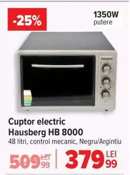 Carrefour Cuptor electric Hausberg HB 8000 Ofertă