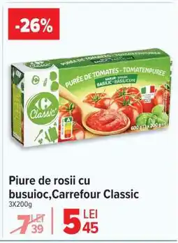 Carrefour Piure de rosii cu busuioc, Carrefour Classic Ofertă