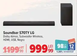 Carrefour Soundbar S70TY LG Ofertă
