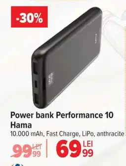 Carrefour Power bank Performance 10 Hama Ofertă