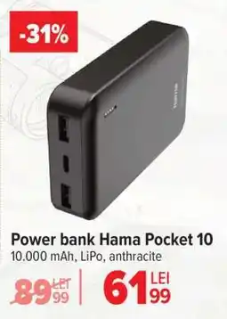 Carrefour Power bank Hama Pocket 10 Ofertă