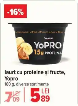 Carrefour Iaurt cu proteine și fructe, Yopro Ofertă