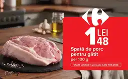 Carrefour Spată de porc pentru gătit Ofertă