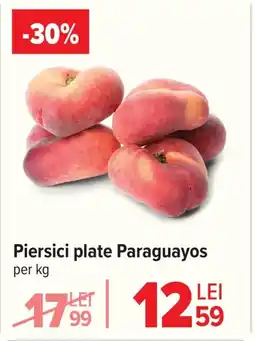 Carrefour Piersici plate Paraguayos Ofertă