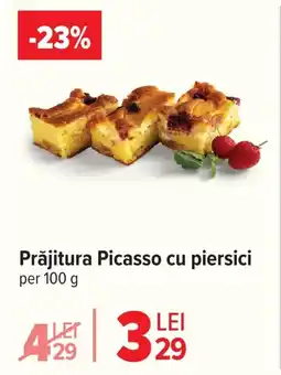 Carrefour Prăjitura Picasso cu piersici Ofertă