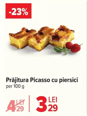 Carrefour Prăjitura Picasso cu piersici Ofertă