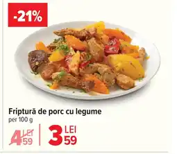 Carrefour Friptură de porc cu legume Ofertă