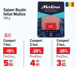 Carrefour Salam Rustic feliat Malina Ofertă