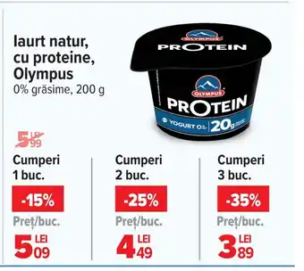 Laurt natur, cu proteine, Olympus