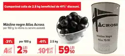 Carrefour Măsline negre Atlas Across Ofertă