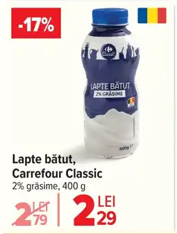 Carrefour Lapte bătut, Carrefour Classic Ofertă