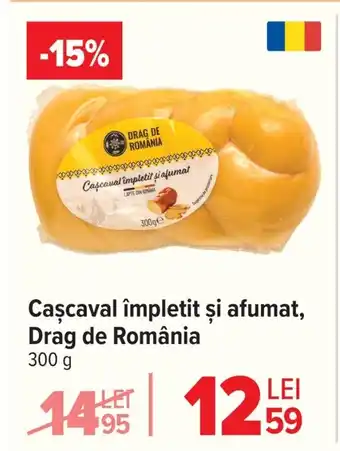 Carrefour Cascaval împletit si afumat Drag de România Ofertă