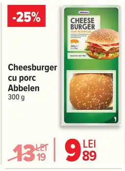 Carrefour Cheesburger cu porc Abbelen Ofertă