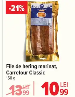 Carrefour File de hering marinat, Carrefour Classic Ofertă