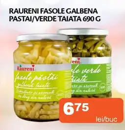 Unicarm Raureni fasole galbena pastai/verde taiata Ofertă