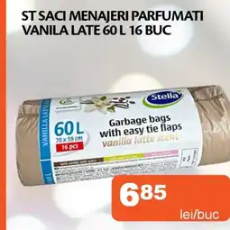 Unicarm St saci menajeri parfumati vanila late Ofertă