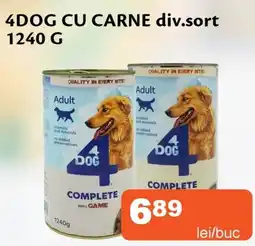 Unicarm 4dog cu carne Ofertă