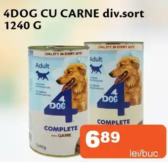 Unicarm 4dog cu carne Ofertă