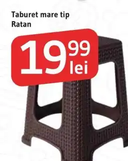 Supeco Taburet mare tip Ratan Ofertă