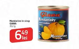 Supeco Mandarine in sirop GIANA Ofertă