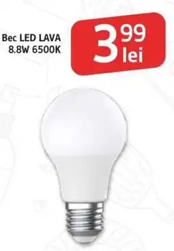 Supeco Bec LED LAVA 8.8W 6500K Ofertă
