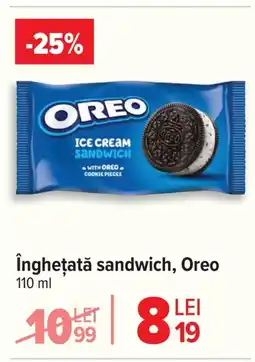 Carrefour îngheţată sandwich, Oreo Ofertă
