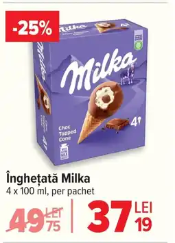 Carrefour Îngheţată Milka Ofertă