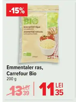 Carrefour Emmentaler ras, Carrefour Bio Ofertă