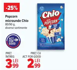 Carrefour Popcorn microunde Chio Ofertă