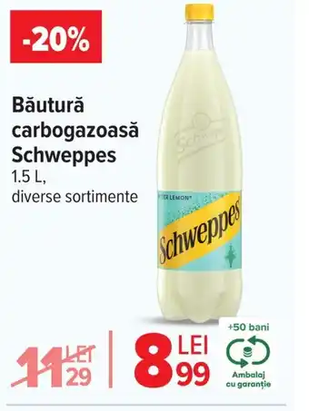 Carrefour Băutură carbogazoasă Schweppes Ofertă