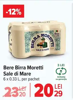Carrefour Bere Birra Moretti Sale di Mare Ofertă