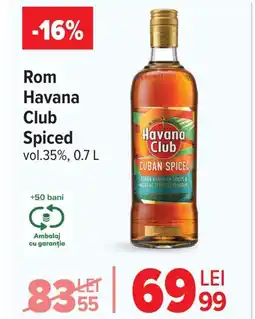 Carrefour Rom Havana Club Spiced Ofertă
