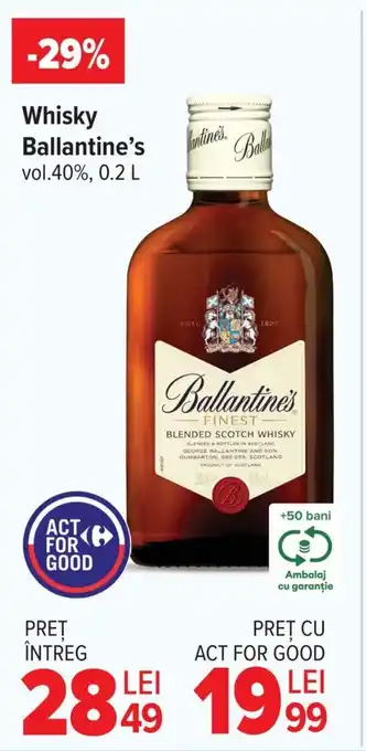 Carrefour Whisky Ballantine's Ofertă