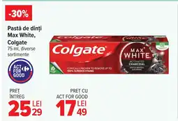 Carrefour Pastă de dinți Max White, Colgate Ofertă