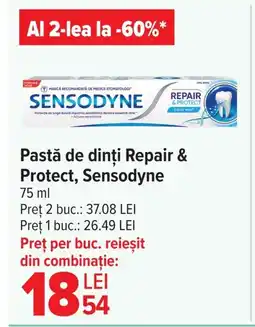 Carrefour Pastă de dinți Repair & Protect, Sensodyne Ofertă