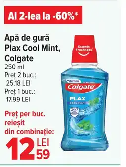 Carrefour Apă de gură Plax Cool Mint, Colgate Ofertă