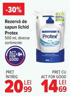Carrefour Rezervă de sapun lichid Protex Ofertă
