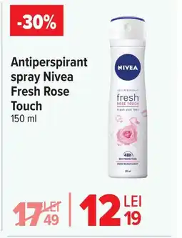 Carrefour Antiperspirant spray Nivea Fresh Rose Touch Ofertă