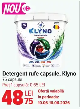 Carrefour Detergent rufe capsule, Klyno Ofertă