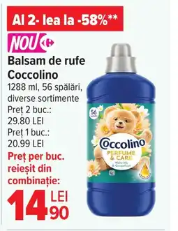 Carrefour Balsam de rufe Coccolino Ofertă