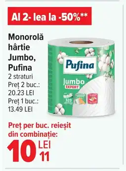 Carrefour Monorolǎ hârtie Jumbo, Pufina Ofertă