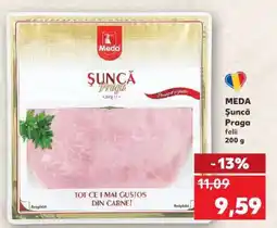Kaufland MEDA Şuncă Praga felii 200 g Ofertă