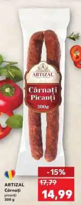 Kaufland ARTIZAL Cârnați picanți 300 g Ofertă