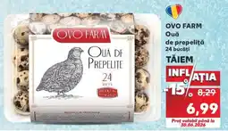 Kaufland OVO FARM Ouă de prepeliță 24 bucăți Ofertă