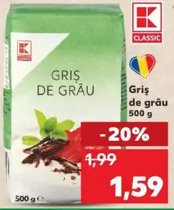 Kaufland Griş de grâu 500 g Ofertă