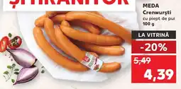 Kaufland MEDA Crenvurști cu piept de pui Ofertă