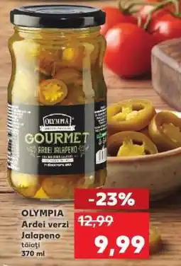 Kaufland OLYMPIA Ardei verzi Jalapeno tăiați 370 ml Ofertă