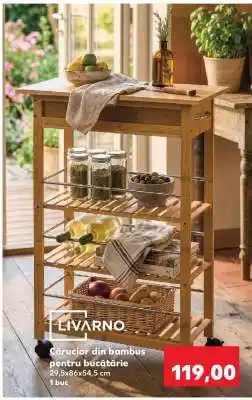 Kaufland Cărucior din bambus pentru bucătărie Ofertă