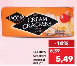 Kaufland JACOB'S Crackers cremoși 200 g Ofertă