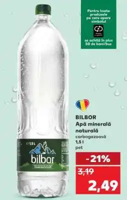 Kaufland BILBOR Apă minerală naturală Ofertă